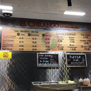 Here's the menu as of May 2017