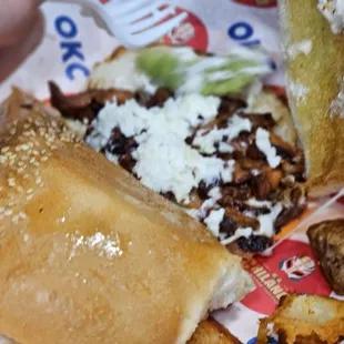 Inside the Torta Asada.
