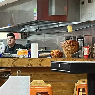 a man working in a restaurant