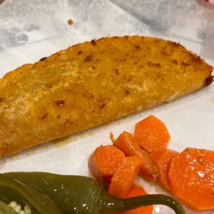 Chicharron taco de canasta