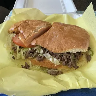 Carne Asada Torta...YUMMY &amp; HUGE!