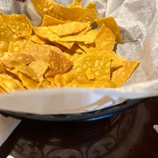 a bowl of tortilla chips