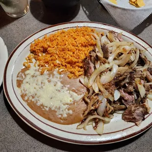 a plate of food on a table