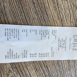 receipt