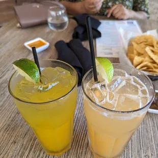 Mango and cantaloupe aqua fresca
