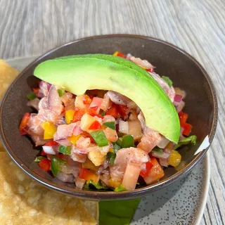 Grilled Pineapple Salmon Ceviche