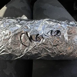 Chorizo burrito... so good! 4/10/2023