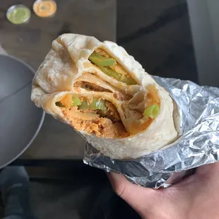 Breakfast Burrito (chorizo). Get this in your belly right now.