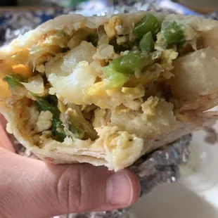 Burrito Breakfast( 3 Meats) - I got just bacon