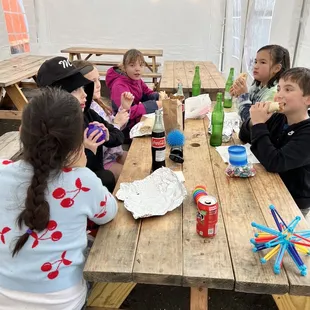 Burrito Beans &amp; Cheese and LOTS of pop!!!