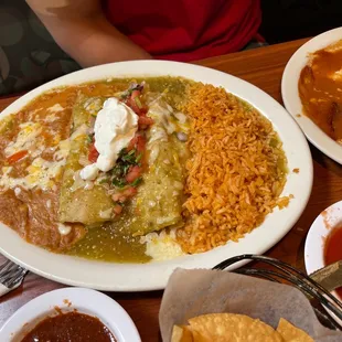 Grilled shrimp Enchiladas Del Mar
