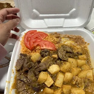 Papasito plate and monster burrito