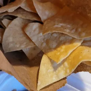 Complimentary Nacho chips