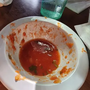 Salsa for the free chips, watery but good flavor