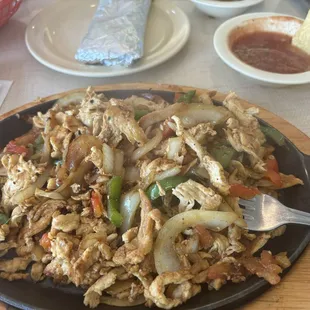 Chicken fajitas! Yummy!
