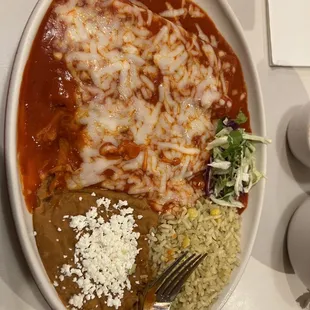 Cheese enchiladas. It all was pretty bad. If Taco Bell opened up an upscale restaurant, this would be it.