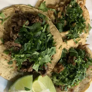 Tacos asada, pollo,
