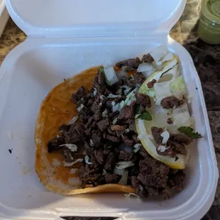 Carne Asada taco