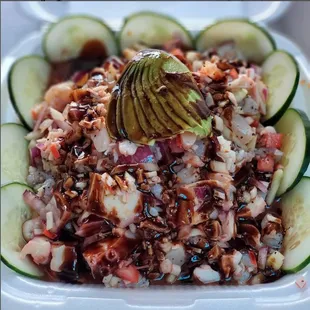 a close up of a plate of food