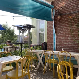 Rooftop seating