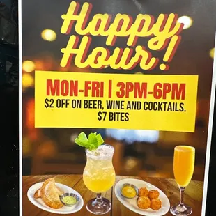 Happy hour specials