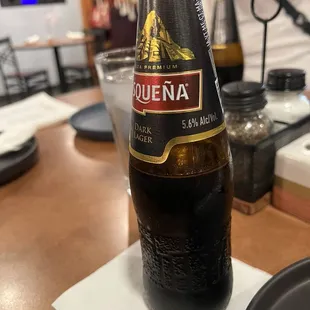 Cusqueña Negra, Peruvian Dark Lager, flavor is similar to Guinness but not as heavy. Cusqueña Gold is good too with a lighter flavor.
