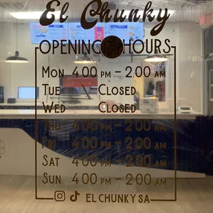 Store hours