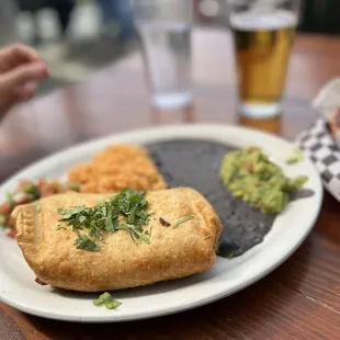 a plate of food on a table