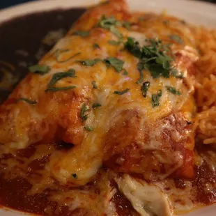 2 Enchilada Plate