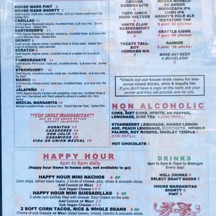 Drink Menu!