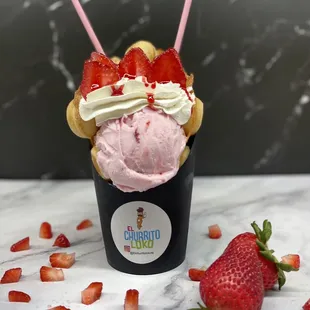 Elmo Bubble Waffle