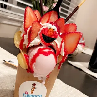 Bubble Waffle Elmo