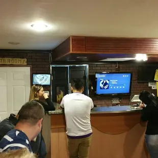 Kinda small in here but 12-15 seats for waiting.