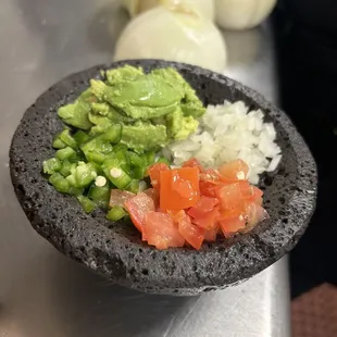 Great pico the gallo for the molcajete