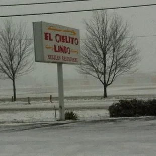 Main sign out front.