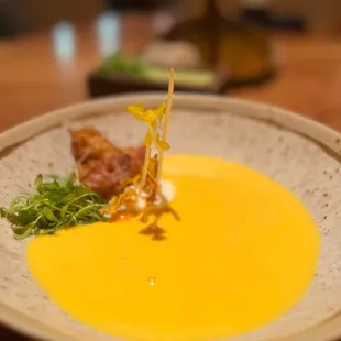 Aerated Carrot Soup