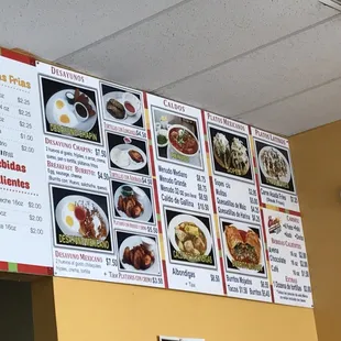 ramen and noodles, menu