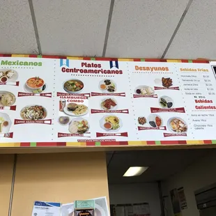 menu, donuts
