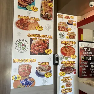 Menu as of Aug 2024