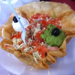 Taco salad w/chicken