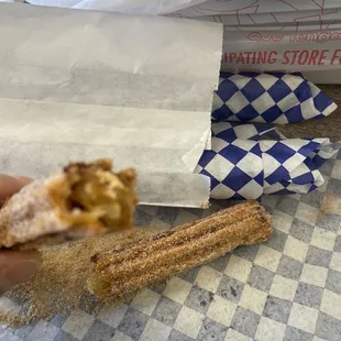 The best churro in the West with caramel filling