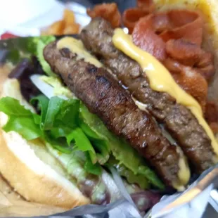 Double bacon cheeseburger