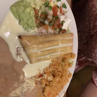 Chimichanga.... not deep fried, more like a burrito