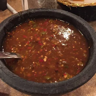 House &quot;Tapatio&quot; salsa.  Nice and spicy!