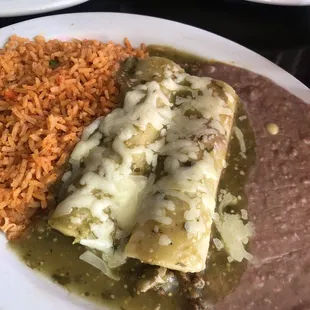 Green enchiladas