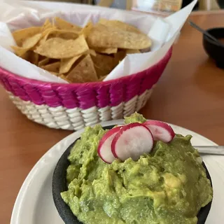 guacamole with chips