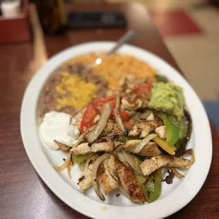 Plate of fajita