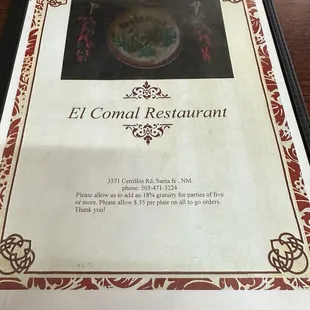 2024.03.14 Front of menu