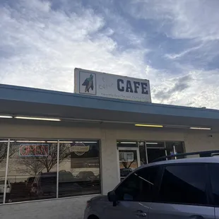 This is a pic of their sign. It's in a small strip mall. It's hard to find because of their little sign.