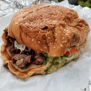 Skirt steak torta